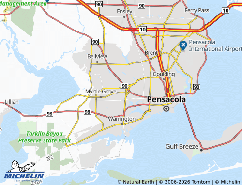 Carte MICHELIN West Pensacola - ViaMichelin