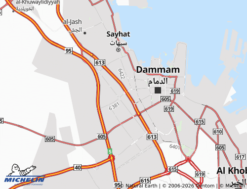 MICHELIN-Landkarte al-Dabab - ViaMichelin