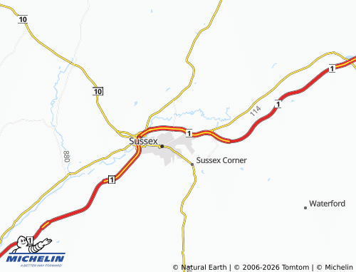 Mappa MICHELIN Sussex East - ViaMichelin