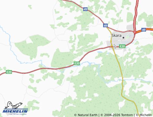 MICHELIN-Landkarte Ardala - ViaMichelin