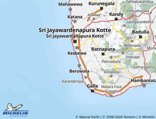 Kaart MICHELIN Kalutara - ViaMichelin