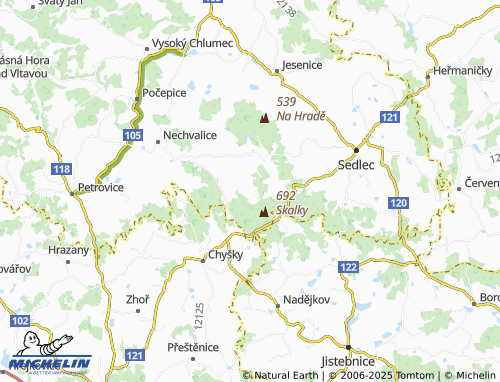 MICHELIN Vratkov map - ViaMichelin