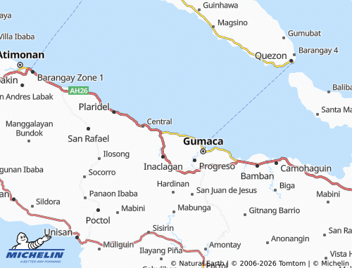 MICHELIN Calumangin map - ViaMichelin