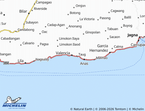 Mappa MICHELIN Poblacion Occidental - ViaMichelin