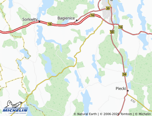 MICHELIN Grabowo map - ViaMichelin