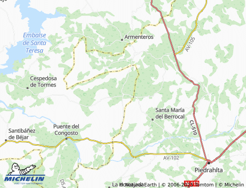MICHELIN Gallegos de Solmirón map - ViaMichelin