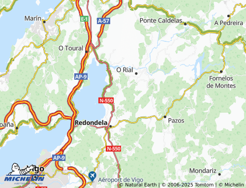 MICHELIN-Landkarte A Nogueira - ViaMichelin