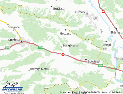 Mappa MICHELIN Stângăceaua - ViaMichelin
