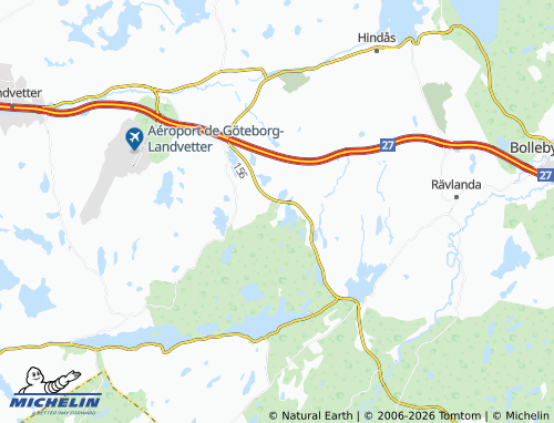Carte MICHELIN Bua Södra - ViaMichelin