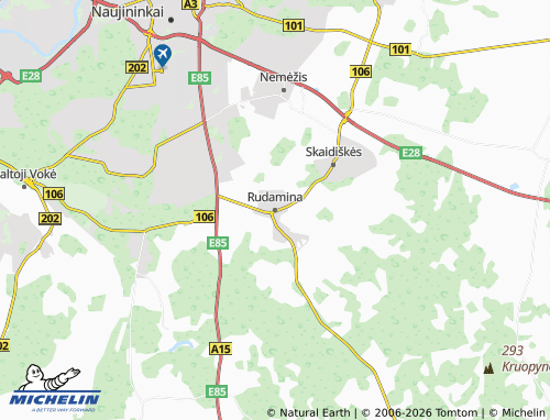 Mappa MICHELIN Rudamina - ViaMichelin