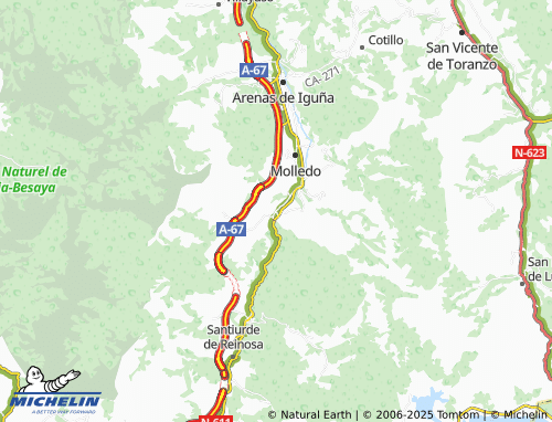 MICHELIN Bárcena de Pie de Concha map - ViaMichelin