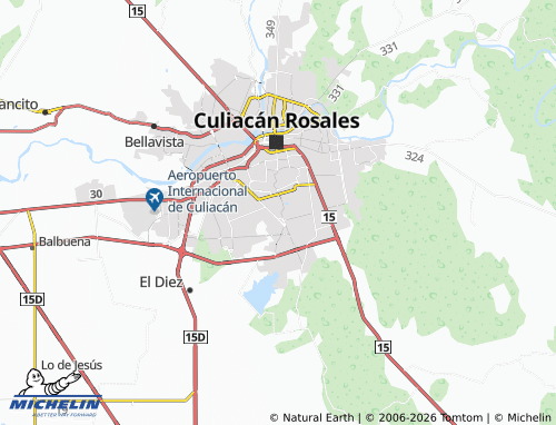 Mappa MICHELIN Diana Laura Riojas de Colosio - ViaMichelin