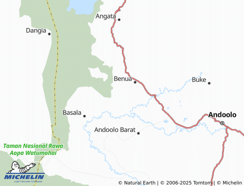 MICHELIN Puunggawu Kawu map - ViaMichelin