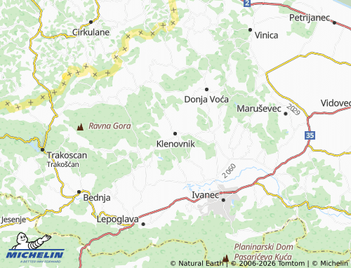 Mapa MICHELIN Klenovnik - ViaMichelin
