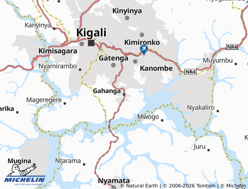 Mapa MICHELIN Gahanga - ViaMichelin