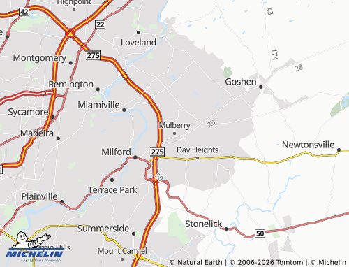Mappa MICHELIN Mulberry - ViaMichelin