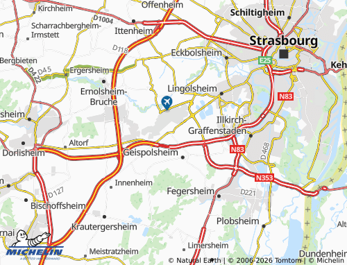 Mapa MICHELIN Entzheim - ViaMichelin