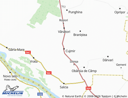 Mappa MICHELIN Cujmir - ViaMichelin