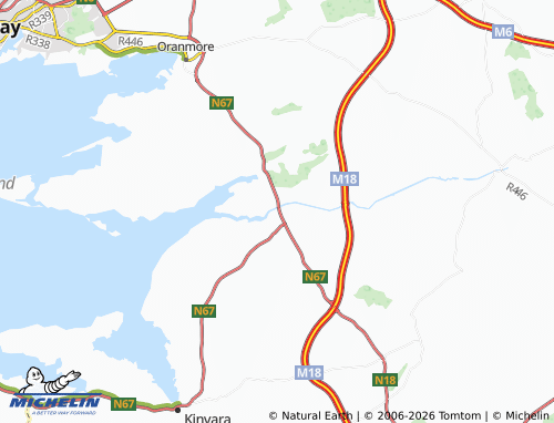 Kaart MICHELIN Kilcolgan - ViaMichelin