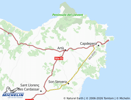 Mapa MICHELIN Artà - ViaMichelin