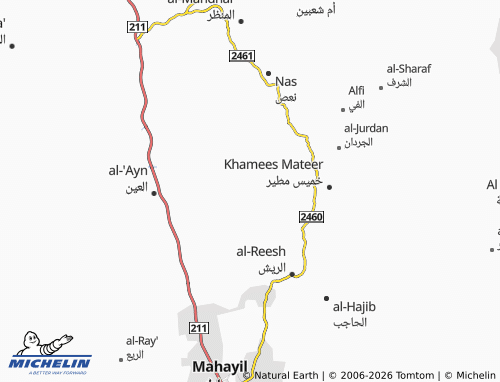 MICHELIN-Landkarte al-Hudn - ViaMichelin