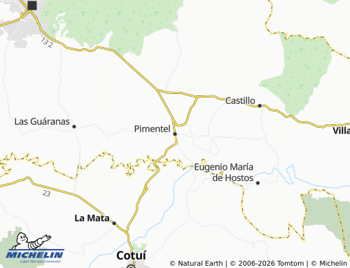 Mappa MICHELIN Pimentel - ViaMichelin