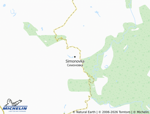 MICHELIN-Landkarte Simonovka - ViaMichelin