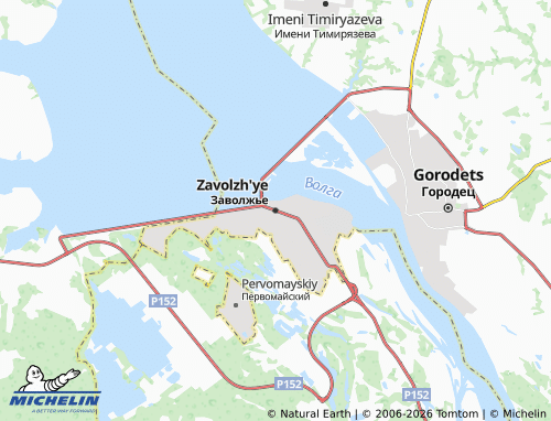 MICHELIN-Landkarte Zavolzh'ye - ViaMichelin