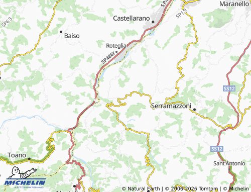 MICHELIN Prignano sulla Secchia map - ViaMichelin