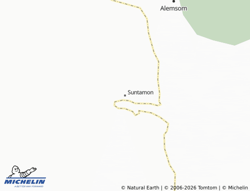 MICHELIN Suntamon map - ViaMichelin