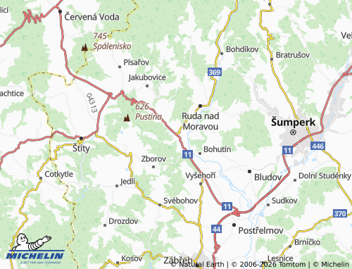 Mappa MICHELIN Olšany - ViaMichelin