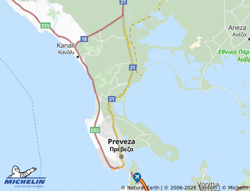 MICHELIN Agios Nikolaos map - ViaMichelin