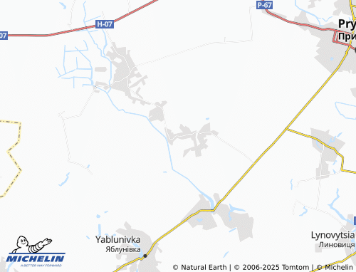 MICHELIN-Landkarte Kanivshchyna - ViaMichelin