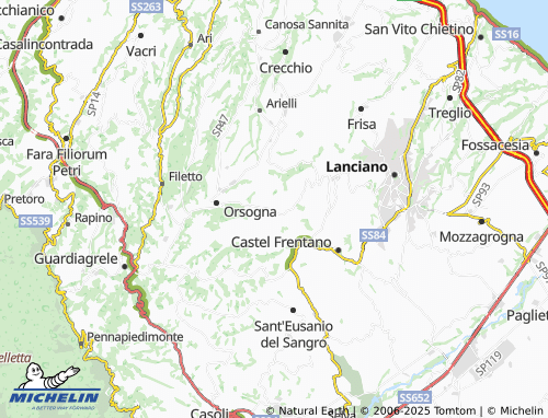 MICHELIN-Landkarte Brecciarola - ViaMichelin
