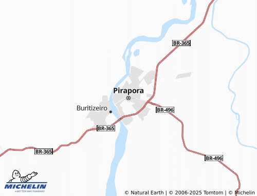 Carte MICHELIN Pirapora - ViaMichelin