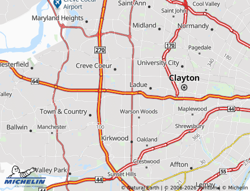 Mapa MICHELIN Frontenac - ViaMichelin