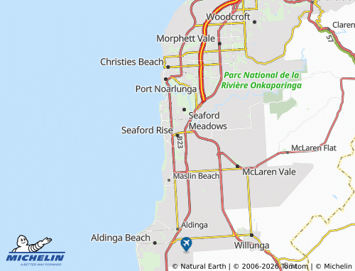 MICHELIN-Landkarte Seaford Rise - ViaMichelin