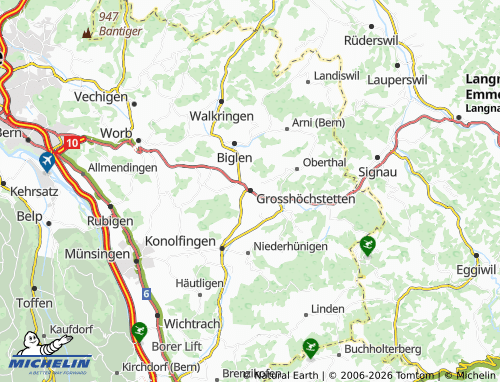 MICHELIN-Landkarte Grosshöchstetten - ViaMichelin