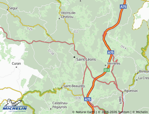 Mappa MICHELIN Saint-Léons - ViaMichelin