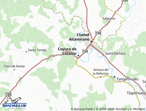 Mappa MICHELIN Vicente Guerrero - ViaMichelin