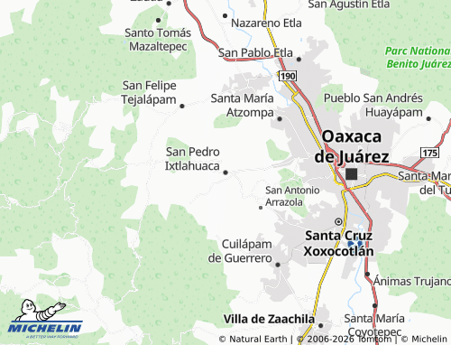 MICHELIN San Pedro Ixtlahuaca map - ViaMichelin