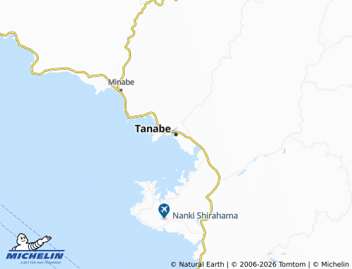 MICHELIN Tanabe map - ViaMichelin