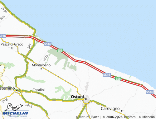 Mapa MICHELIN Rosa Marina - ViaMichelin