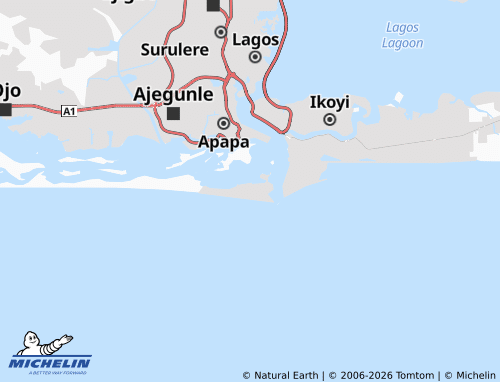 MICHELIN-Landkarte Oke Ogbe - ViaMichelin