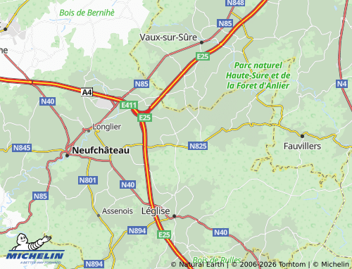 MICHELIN Ébly map - ViaMichelin