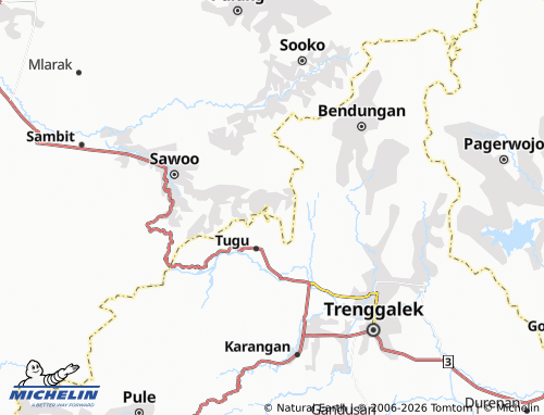 MICHELIN-Landkarte Tempuran - ViaMichelin