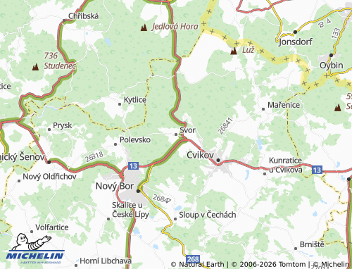Mappa MICHELIN Svor - ViaMichelin