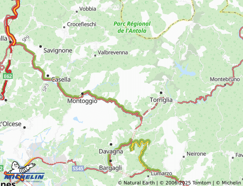 MICHELIN Fallarosa map - ViaMichelin