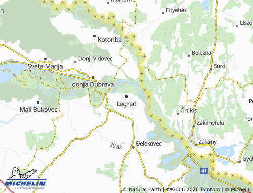 Kaart MICHELIN Legrad - ViaMichelin