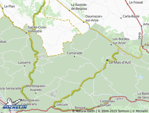 MICHELIN-Landkarte Camarade - ViaMichelin